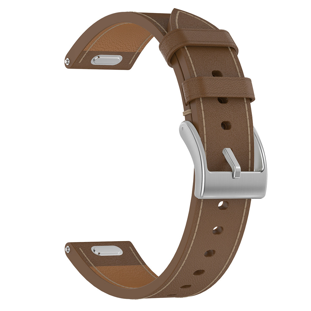 Techsuit W073 reim for Huawei Watch / Garmin Watch Series, 18mm, Brun