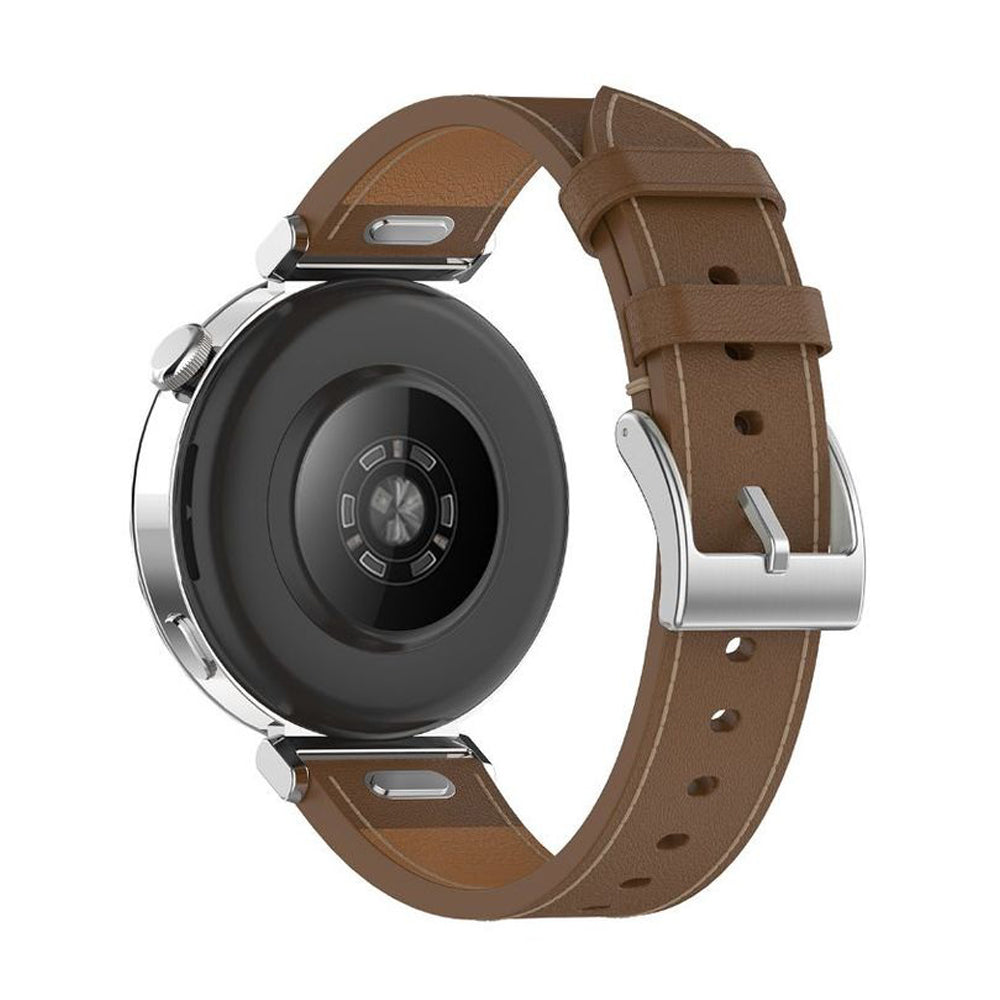 Techsuit W073 reim for Huawei Watch / Garmin Watch Series, 18mm, Brun