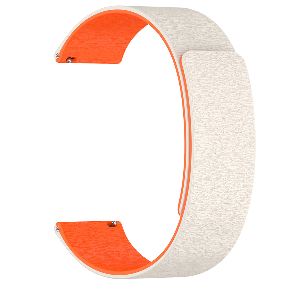 Techsuit W074 reim for Samsung Galaxy Watch Series, 20mm, Beige Orange