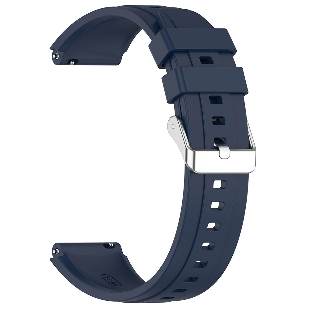 Techsuit W075 reim for Huawei Watch / Garmin Watch Series, 18mm, Marineblå