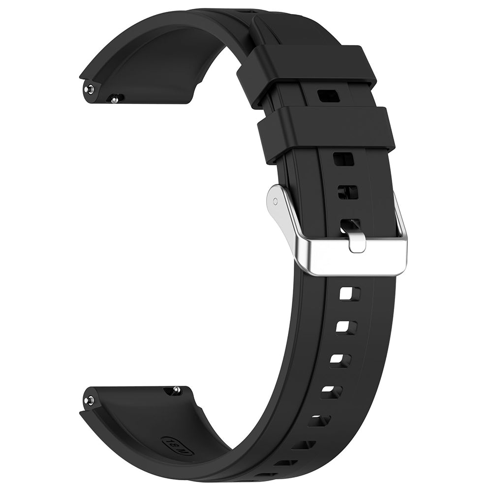 Techsuit W075 reim for Huawei Watch / Garmin Watch Series, 18mm, Svart
