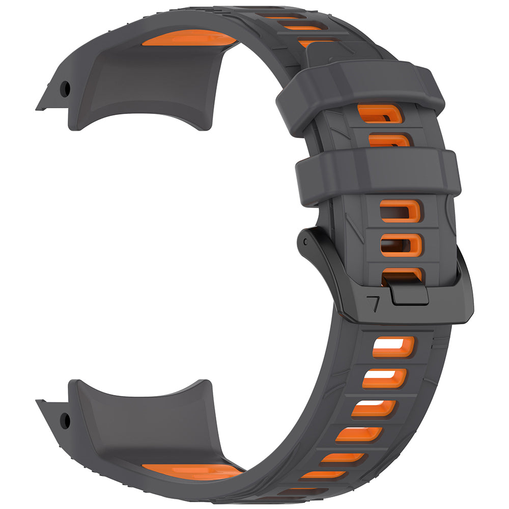 Techsuit W077 reim for Garmin Instinct 3 45mm Solar / Instinct 3 45mm, Grå Oransje