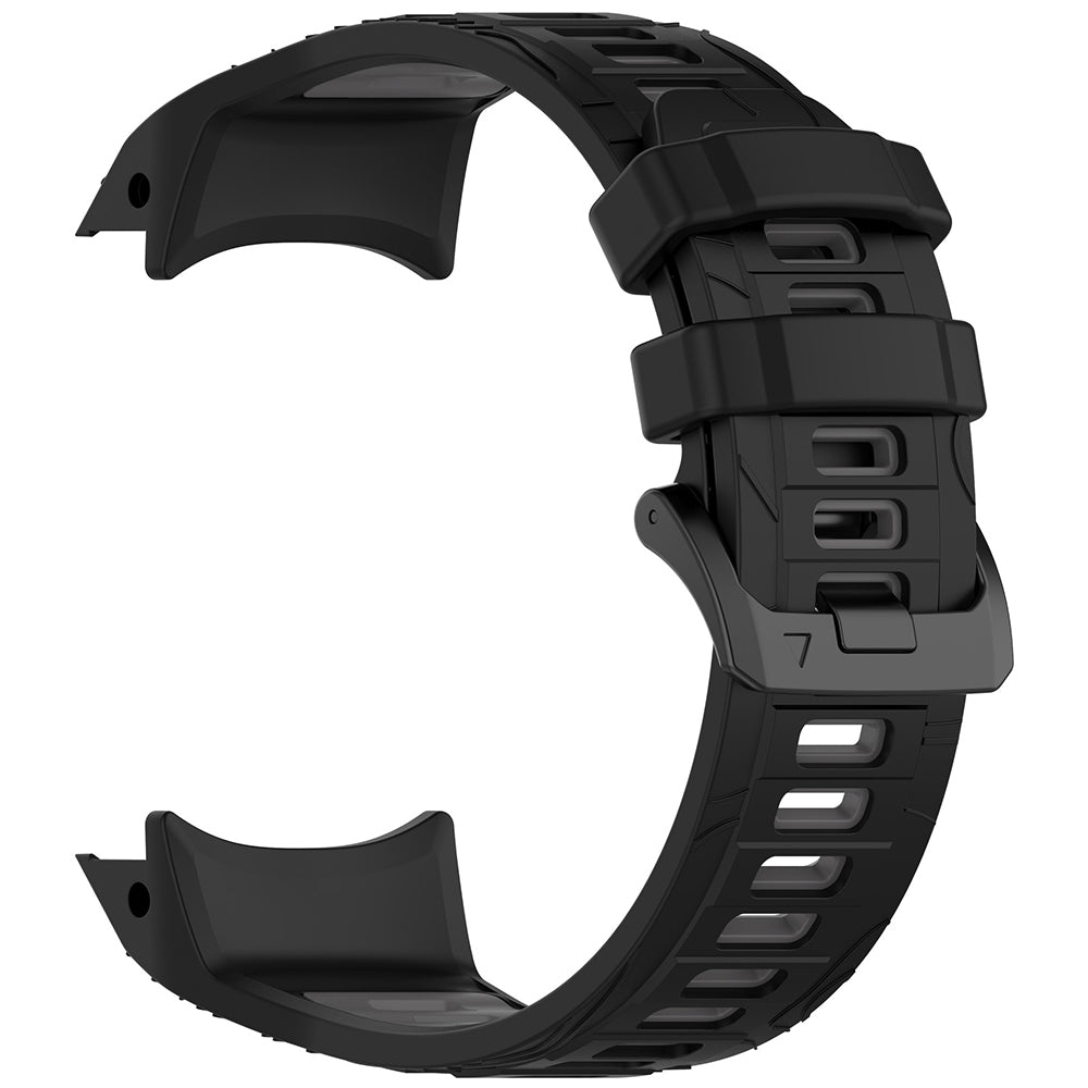 Techsuit W077 reim for Garmin Instinct 3 45mm Solar / Instinct 3 45mm, Svart Grå