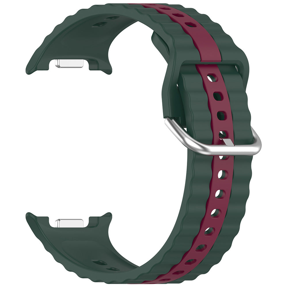 Techsuit W078 rem for Samsung Galaxy Watch8 / Watch8 Classic-serien, Mørkegrønn