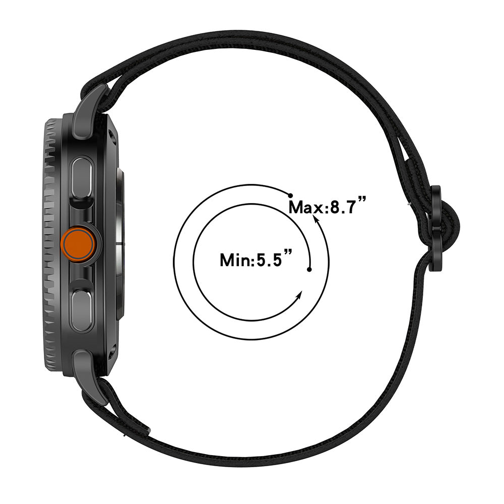 Techsuit W080 reim for Samsung Galaxy Watch 8 Classic / Watch8 44mm / Watch 8 40mm, Brun