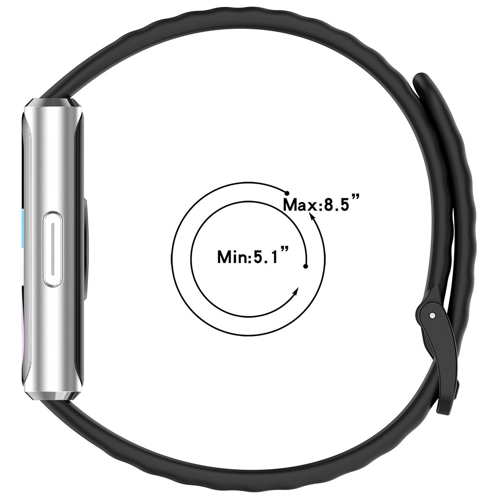 Techsuit W082 reim for Huawei Band 11 / 11 Pro, Svart