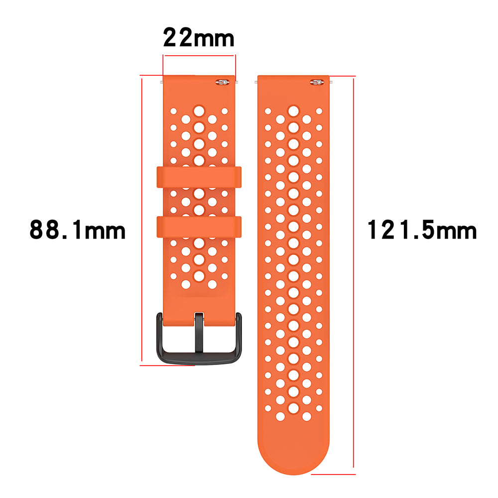 Techsuit W083 reim for Amazfit Watch / Samsung Watch Series, 22mm, Lilla