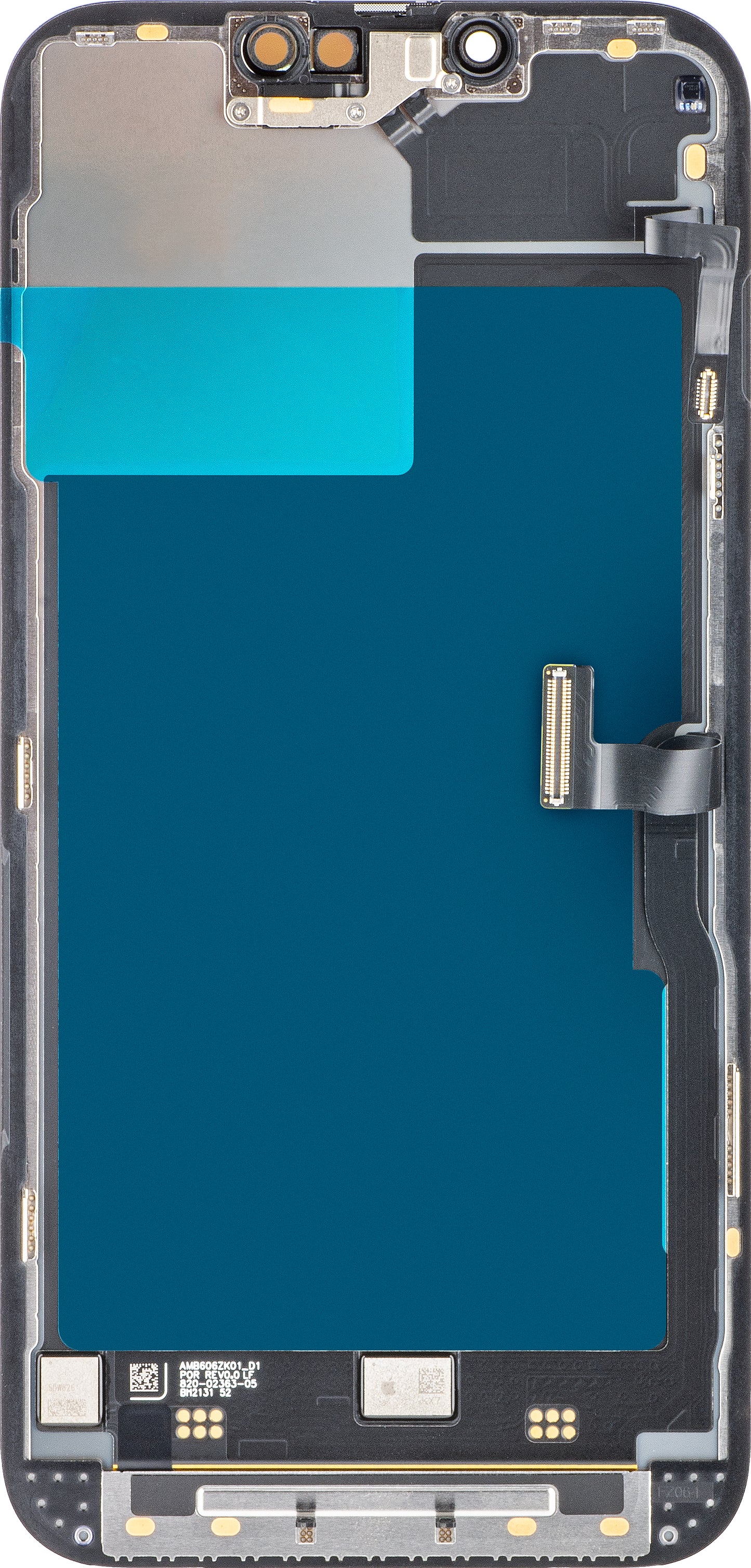 Berøringsskjerm Apple iPhone 13 Pro, med ramme, svart, servicepakke 661-21993