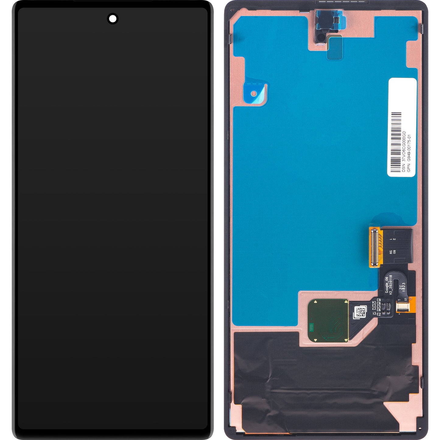 Google Pixel 6 berøringsskjerm, Servicepakke G949-00175-01