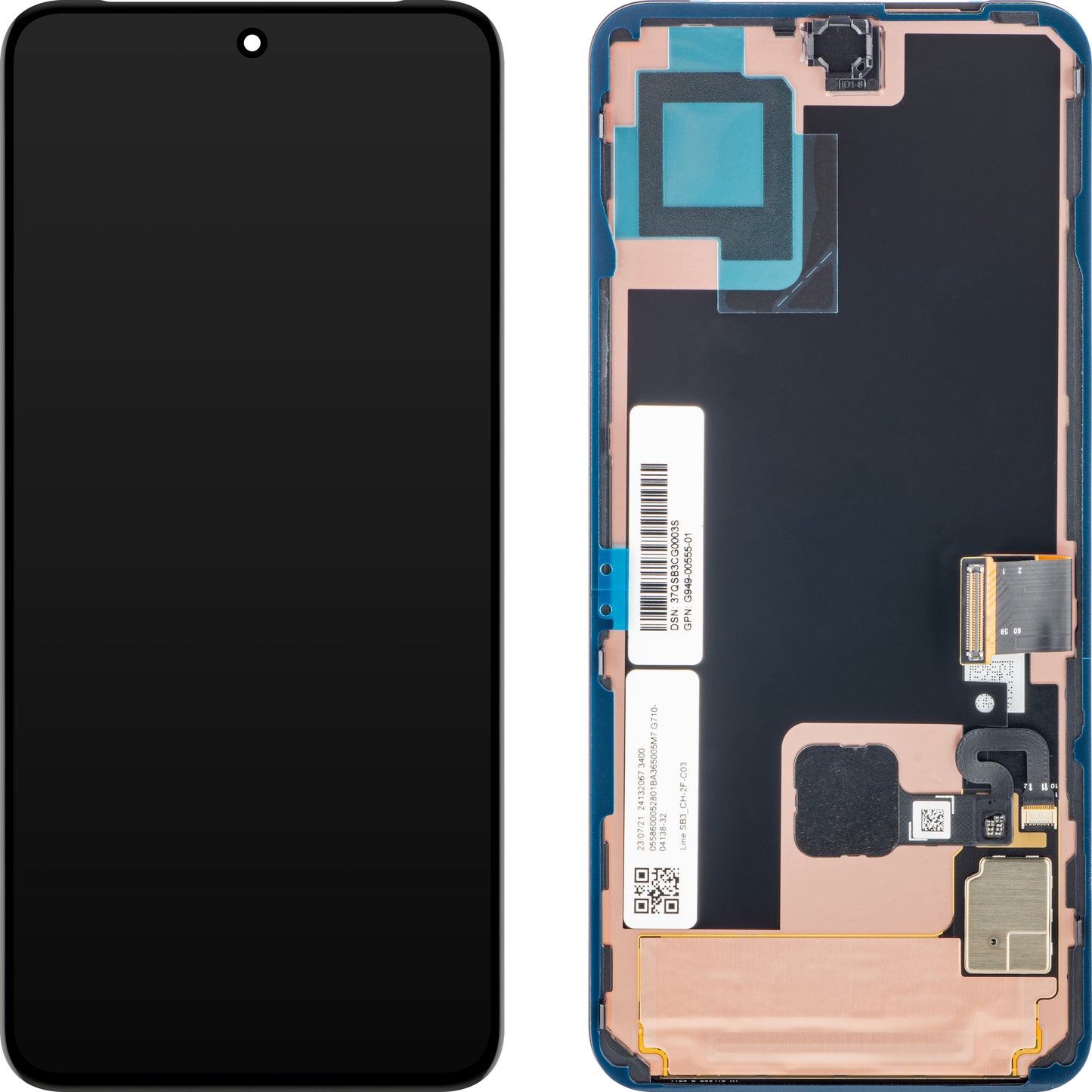 Display med Touchscreen Google Pixel 8, Swap