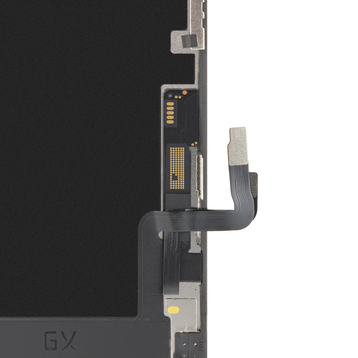 GX berøringsskjerm for Apple iPhone 12 / 12 Pro, med ramme, OLED IC Flyttbar versjon, svart
