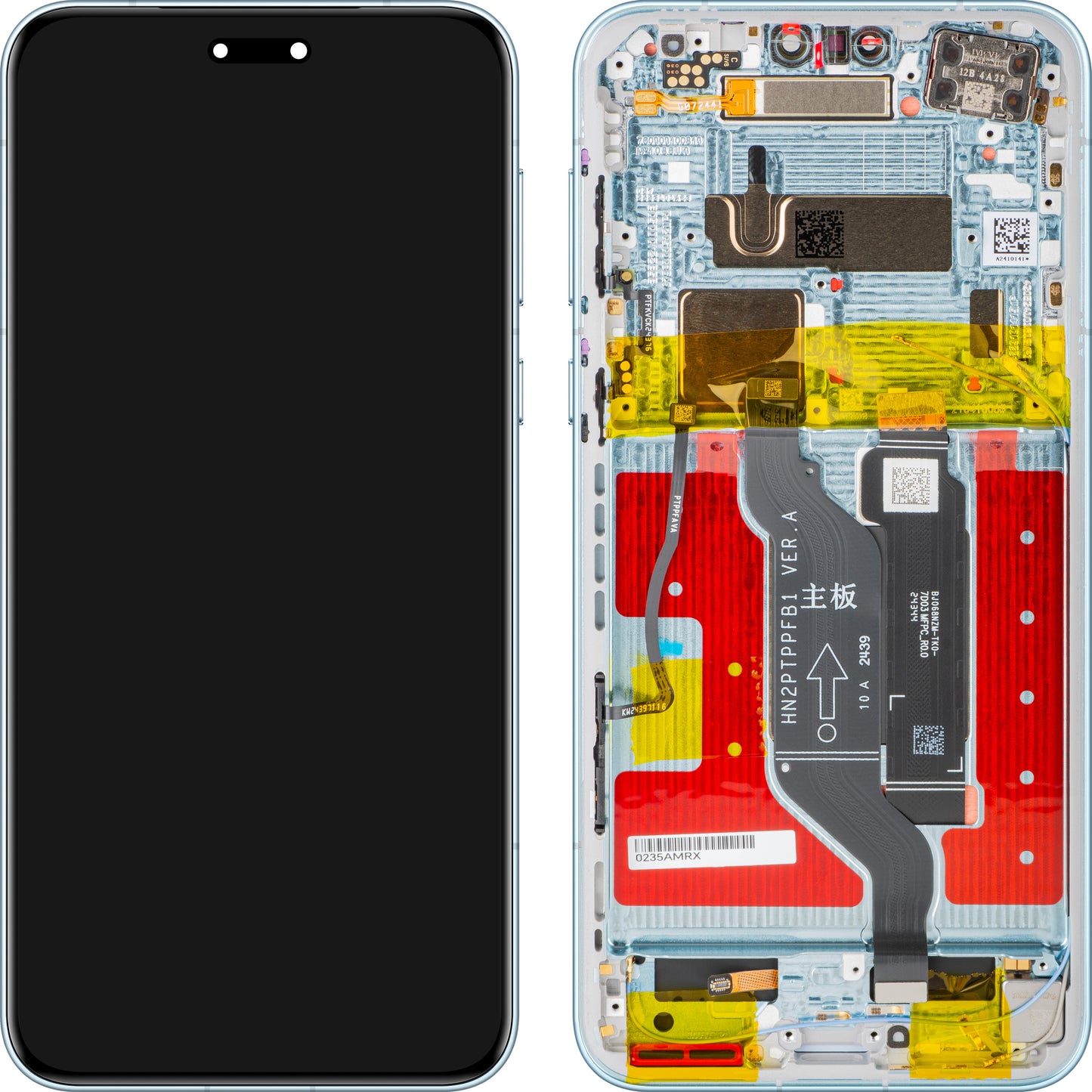 Display med Touchscreen Honor Magic7 Pro, med Ramme, Blå (Breeze Blue), Service Pack 0235AMRX