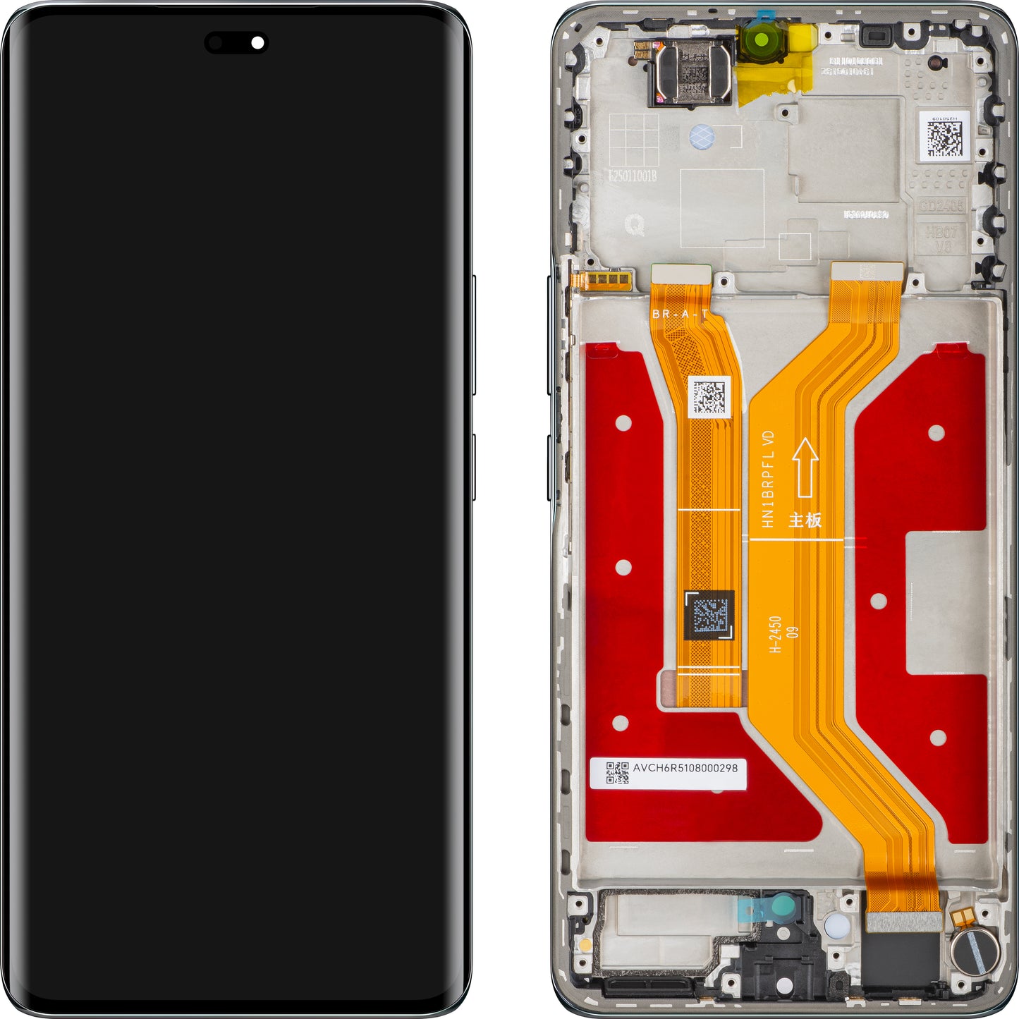 Display med Touchscreen Honor Magic7 Lite, med Ramme, Svart (Titanium Black), Service Pack 0235AMMM