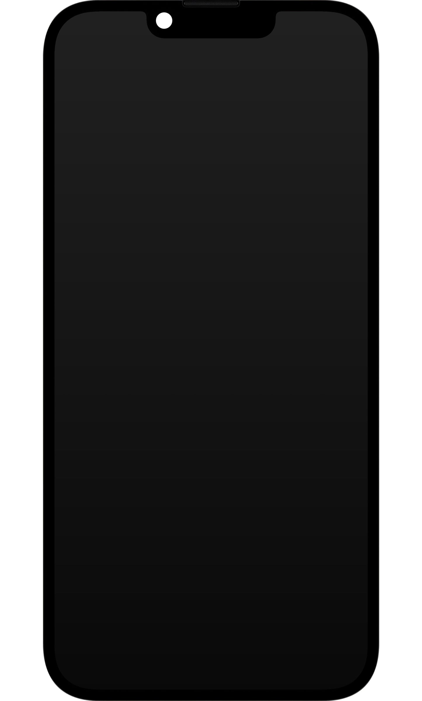 JK berøringsskjerm for Apple iPhone 14, med ramme, In-Cell LCD-versjon, svart