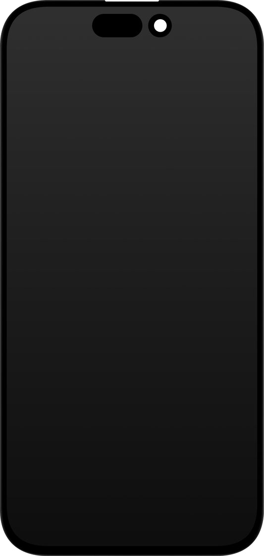 JK berøringsskjerm for Apple iPhone 15 Pro, med ramme, In-Cell LCD-versjon, svart