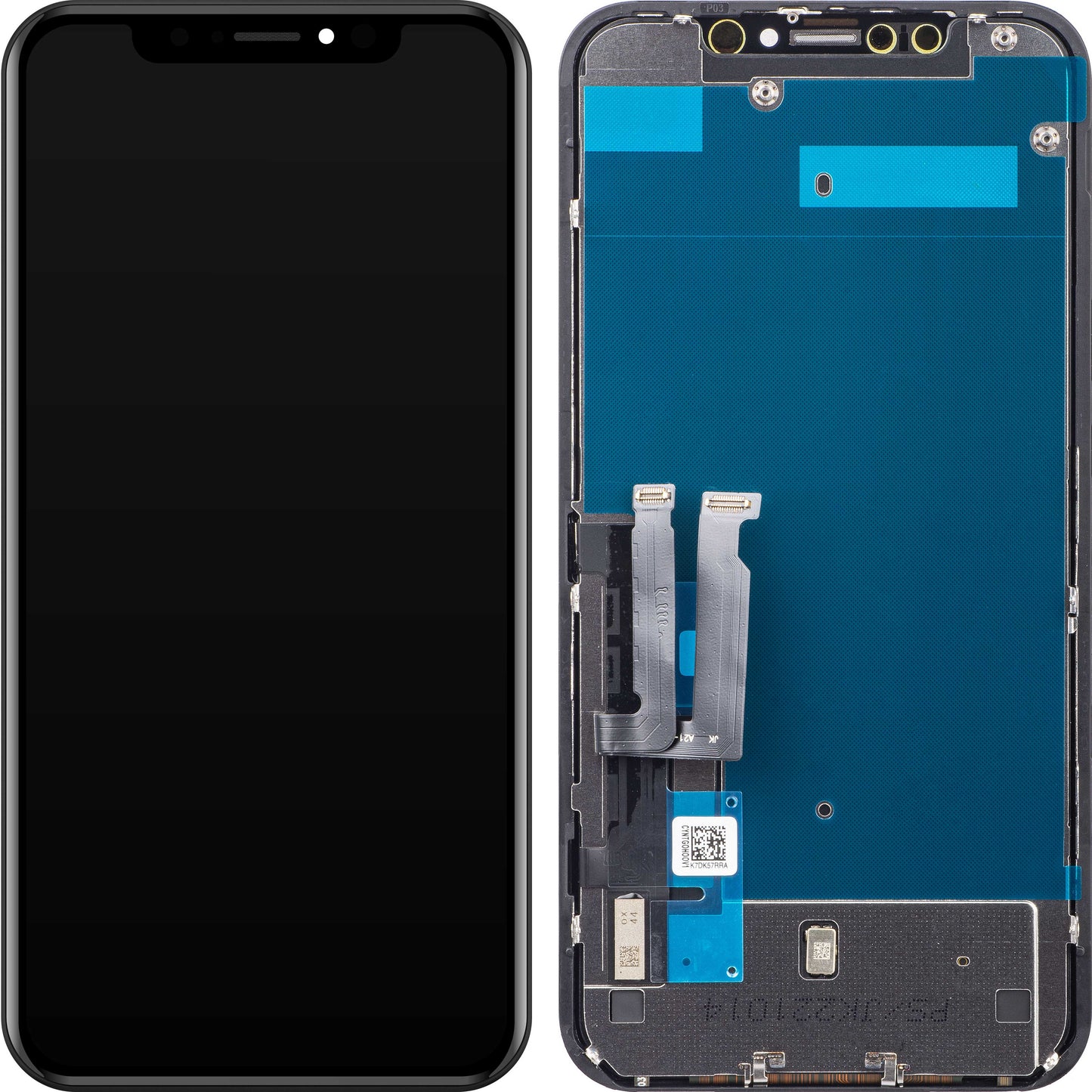 JK berøringsskjerm for Apple iPhone XR, med ramme, In-Cell LCD-versjon, svart