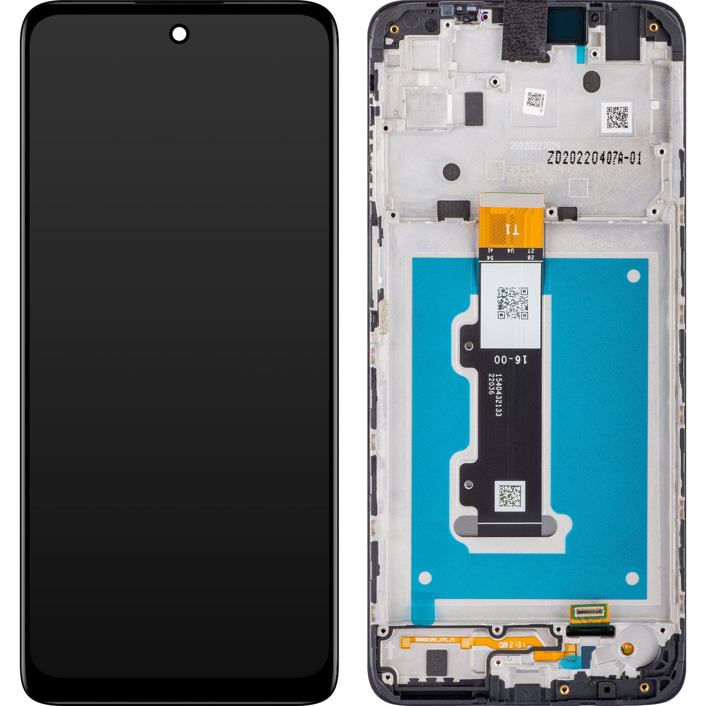 Berøringsskjerm Motorola Moto E32, med ramme, svart, Servicepakke 5D68C2068684