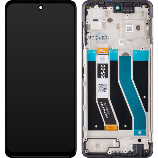 Berøringsskjerm Motorola Moto G62 5G, med ramme, svart, Service Pack 5D68C20934