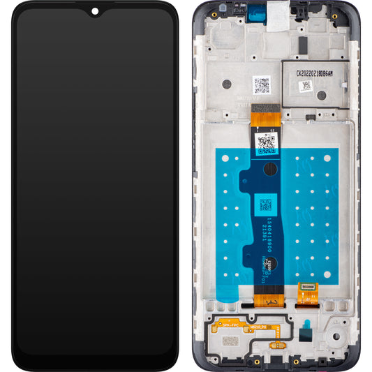 Berøringsskjerm Motorola Moto E7, med ramme, svart, Servicepakke 5D68C17784