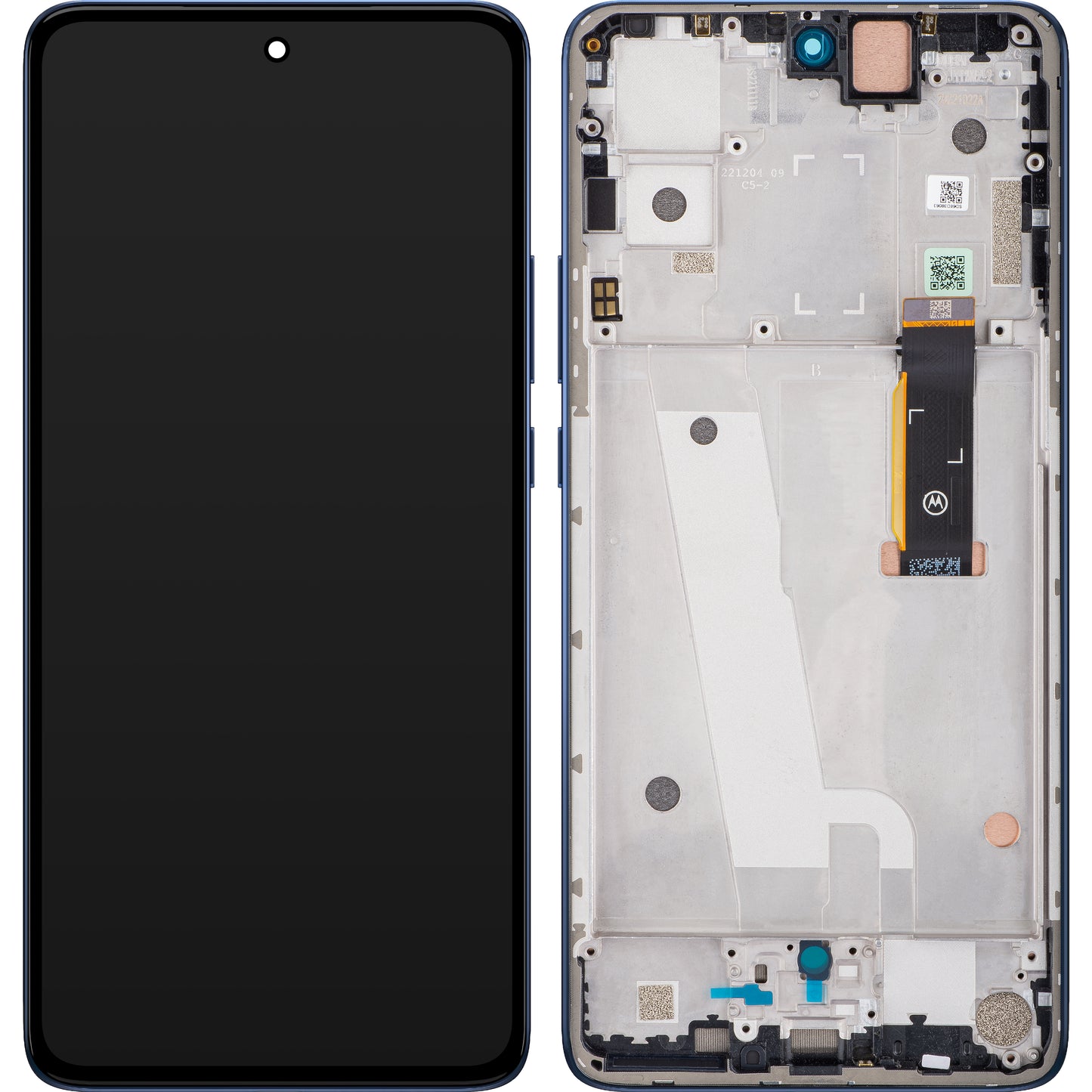 Berøringsskjerm Motorola Edge 30, med ramme, grå (meteorittgrå), servicepakke 5D68C20584