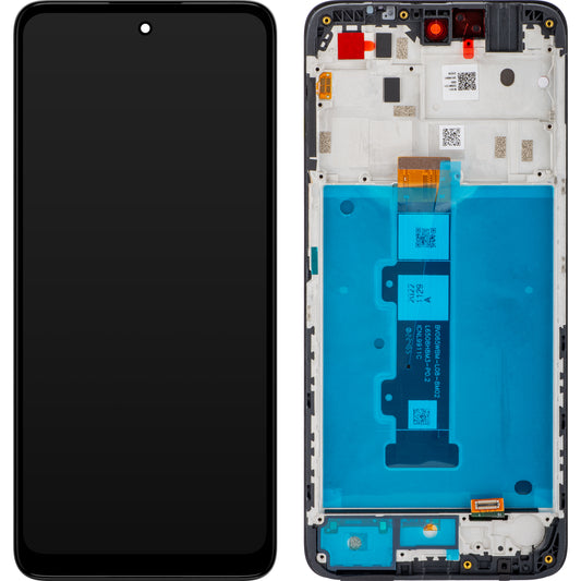 Berøringsskjerm Motorola Moto G22, med ramme, svart, Servicepakke 5D68C20423