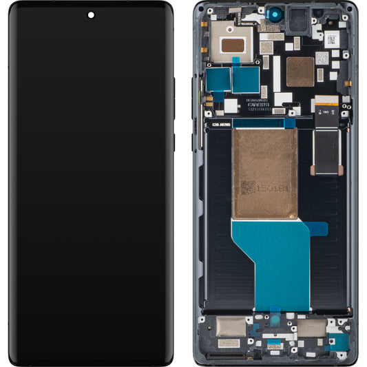 Berøringsskjerm Motorola Edge 30 Ultra, med ramme, svart (Interstellar Black), Service Pack 5D68C21452