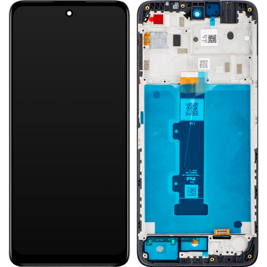 Berøringsskjerm Motorola Moto E32s / E22s, med ramme, svart, Service Pack 5D68C20795