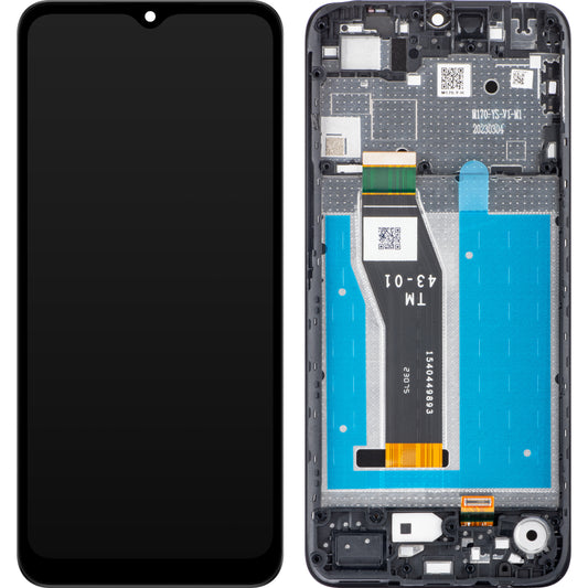 Berøringsskjerm Motorola Moto E13, med ramme, svart, Service Pack 5D68C22340