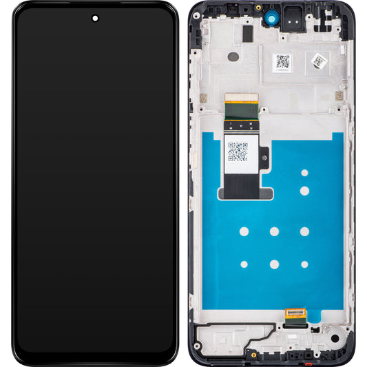 Berøringsskjerm Motorola Moto G13, med ramme, svart (matt koksgrå), Servicepakke 5D68C22318
