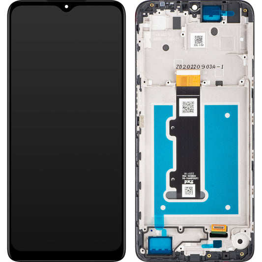 Berøringsskjerm Motorola Moto Moto Moto E22i / E22, med ramme, svart, Servicepakke 5D68C21594