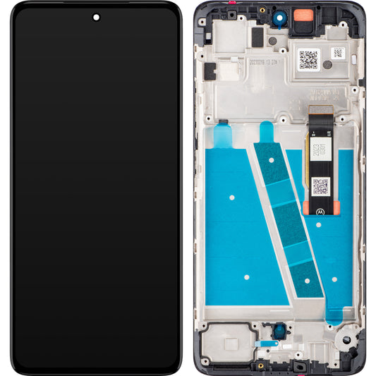 Berøringsskjerm Motorola Moto G72, med ramme, svart, Service Pack 5D68C21701