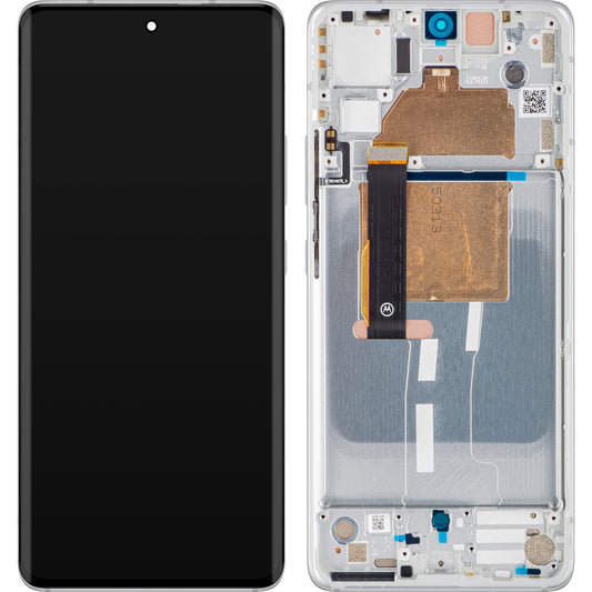 Berøringsskjerm Motorola Edge 30 Fusion, med ramme, Aurora White, Service Pack 5D68C2151528