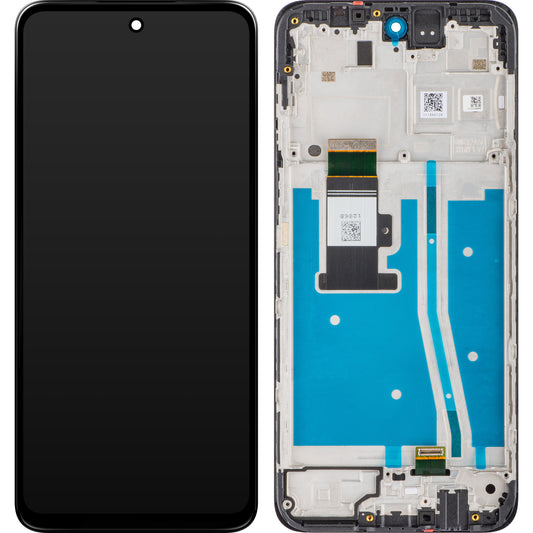 Berøringsskjerm Motorola Moto G53, med ramme, svart, Servicepakke 5D68C22150