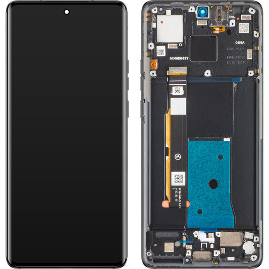 Motorola Edge 40 berøringsskjerm med ramme, Eclipse Black, Service Pack 5D68C22670