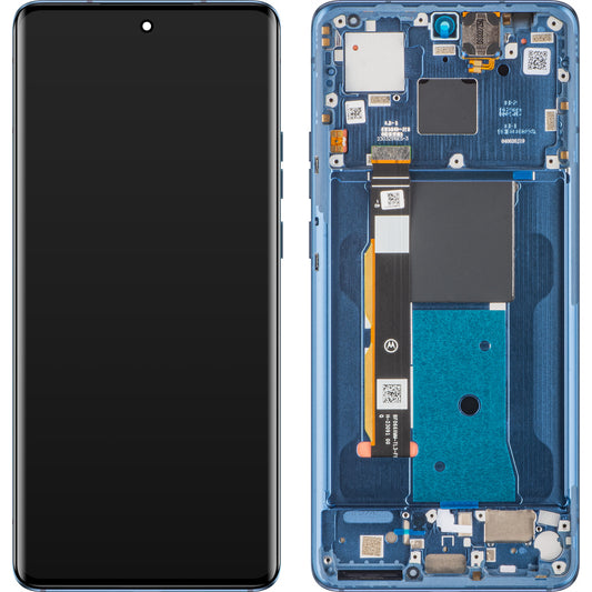 Motorola Edge 40 berøringsskjerm med ramme, Lunar Blue, Service Pack 5D68C22671