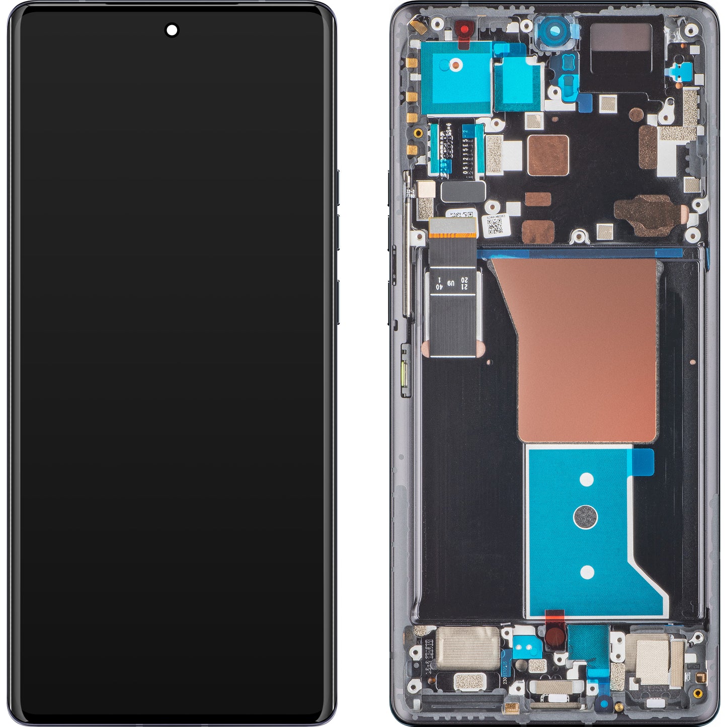 Berøringsskjerm Motorola Edge 40 Pro, med ramme, svart (Interstellar Black), Service Pack 5D68C22010