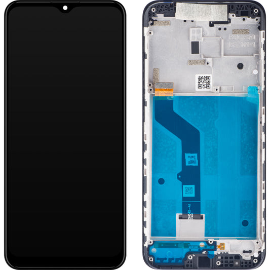 Berøringsskjerm Motorola Moto E7 Plus, med ramme, svart, Servicepakke 5D68C17416