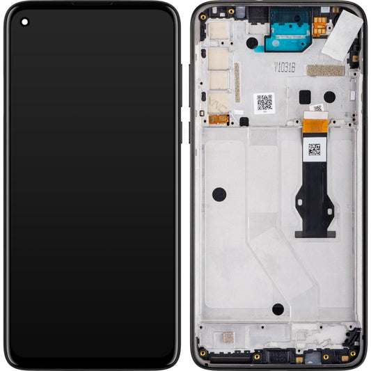 Motorola Moto G8 Power berøringsskjerm, med ramme, svart (røyksvart), servicepakke 5D68C16142