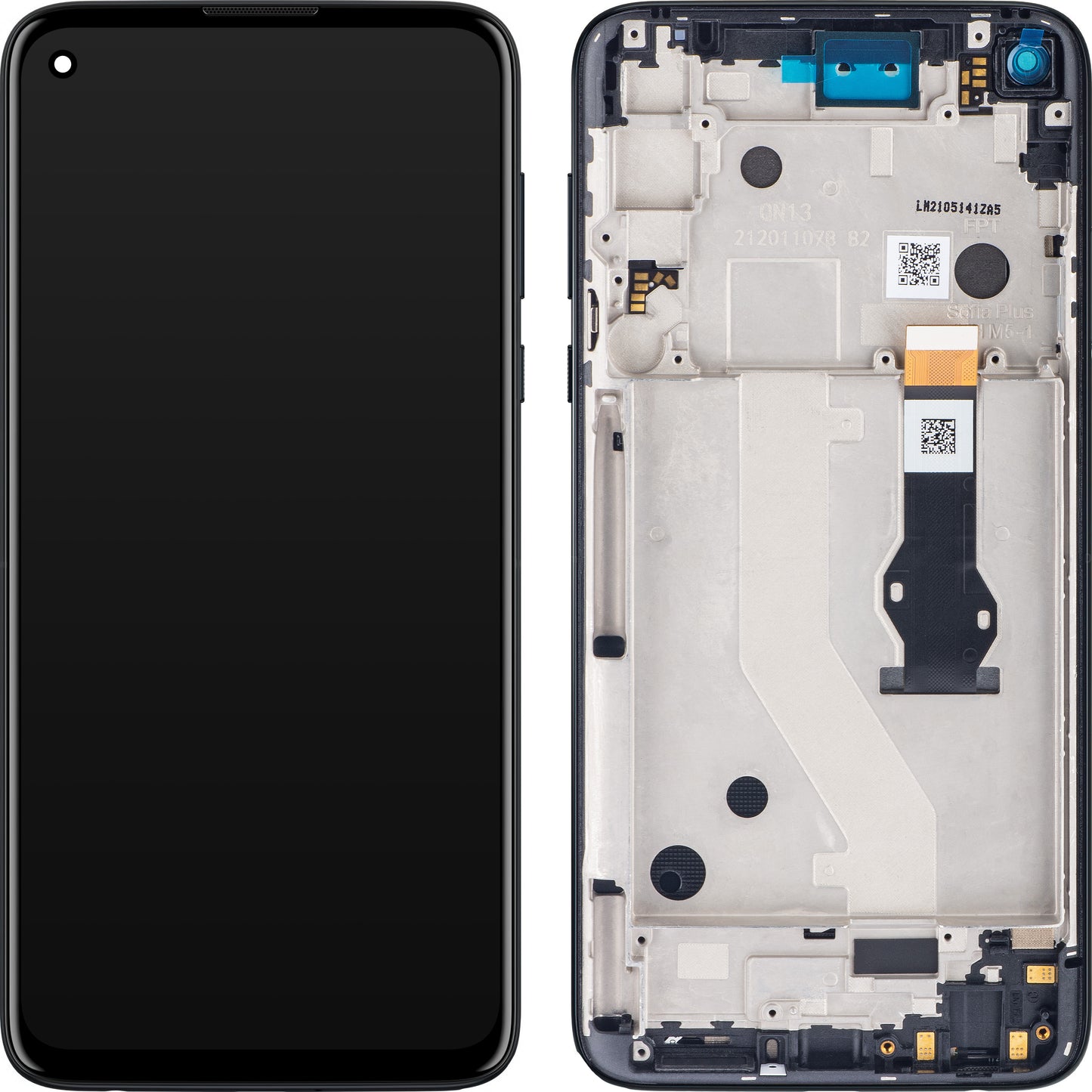 Berøringsskjerm Motorola Moto G Stylus 4G, med ramme, Svart (Mystic indigo), Servicepakke 5D68C16275