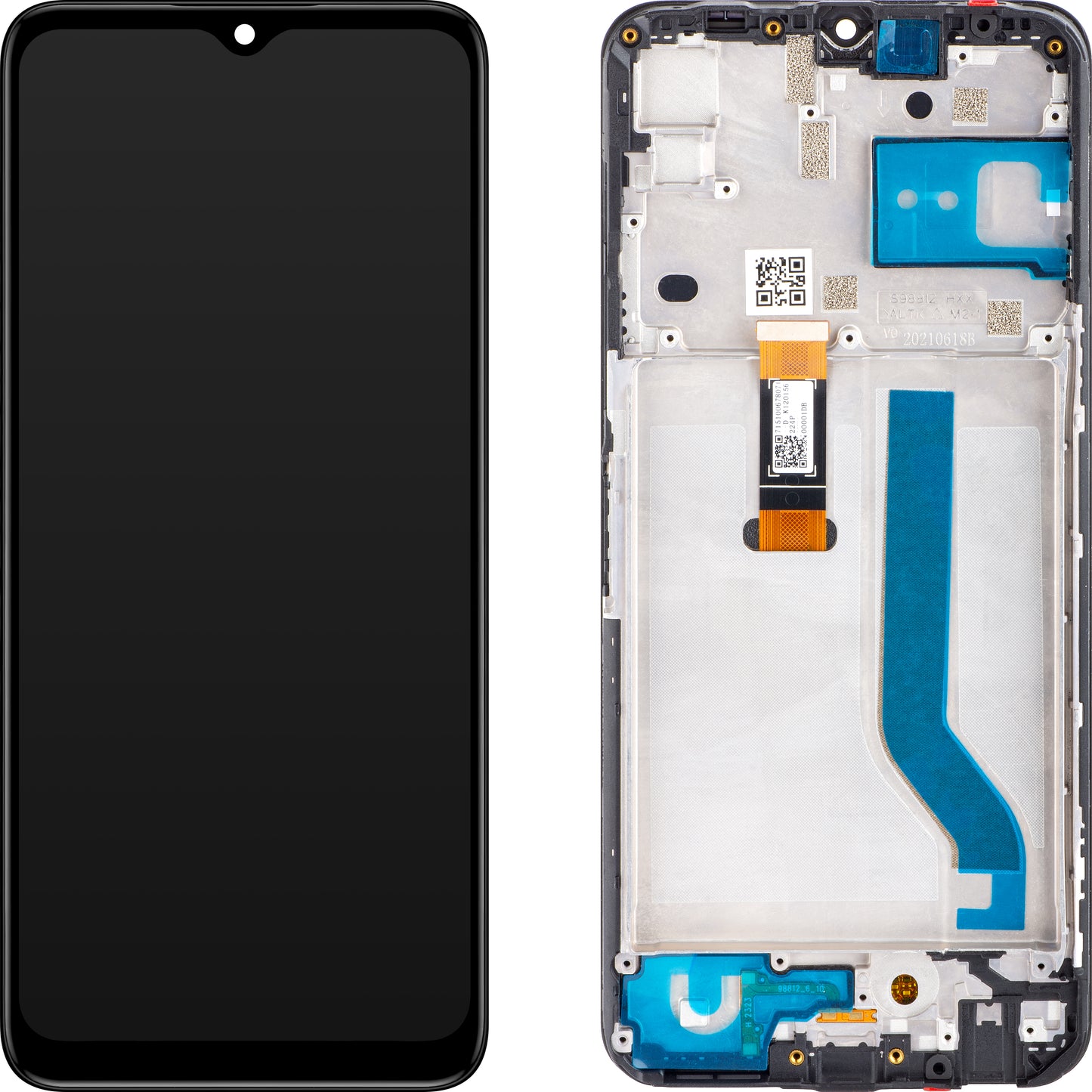 Berøringsskjerm Motorola Moto Moto G50 5G, med ramme, svart, Servicepakke 5D68C18927