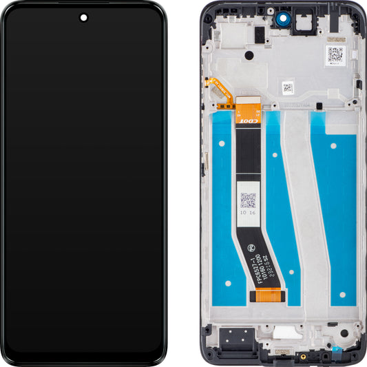 Berøringsskjerm Motorola Moto G14, med ramme, svart (stålgrå), Servicepakke 5D68C2303075