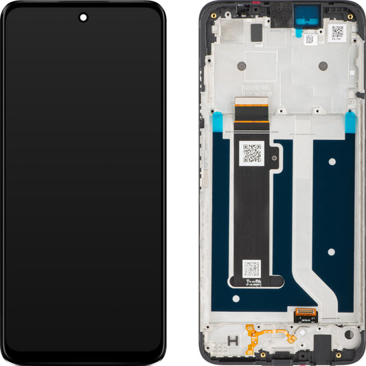 Berøringsskjerm Motorola Moto G34, med ramme, svart, Servicepakke 5D68C23723