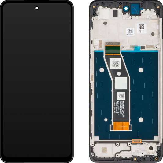 Berøringsskjerm Motorola Moto G24, med ramme, svart, Servicepakke 5D68C23810