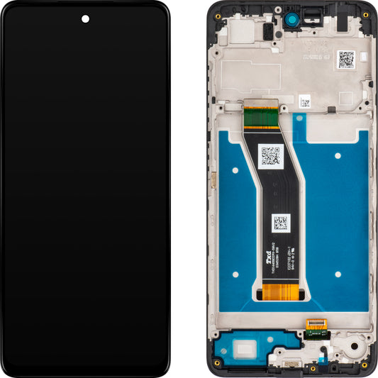 Berøringsskjerm Motorola Moto G04, med ramme, svart, Servicepakke 5D68C238890