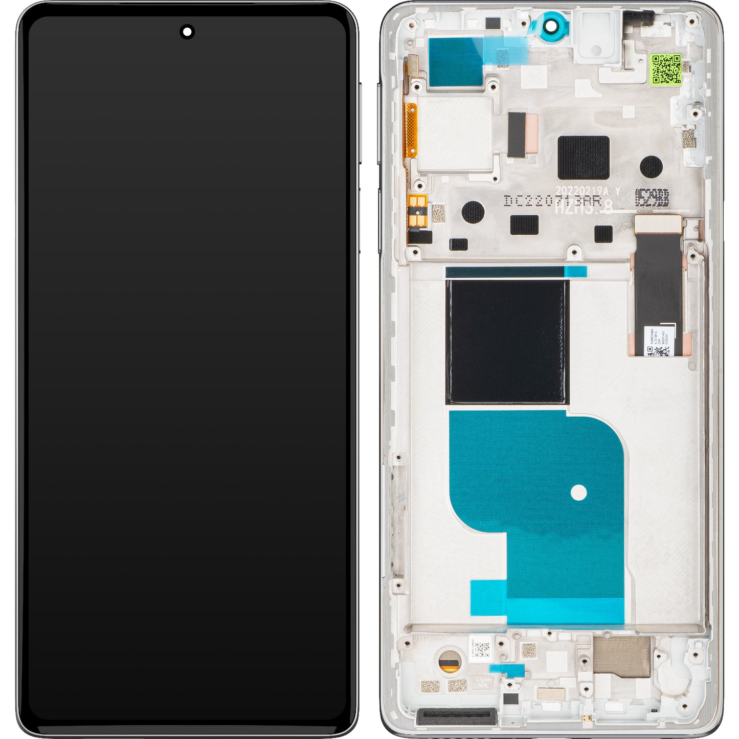 Berøringsskjerm Motorola Edge 30 Pro, med ramme, Stardust White, Service Pack 5D68C20277