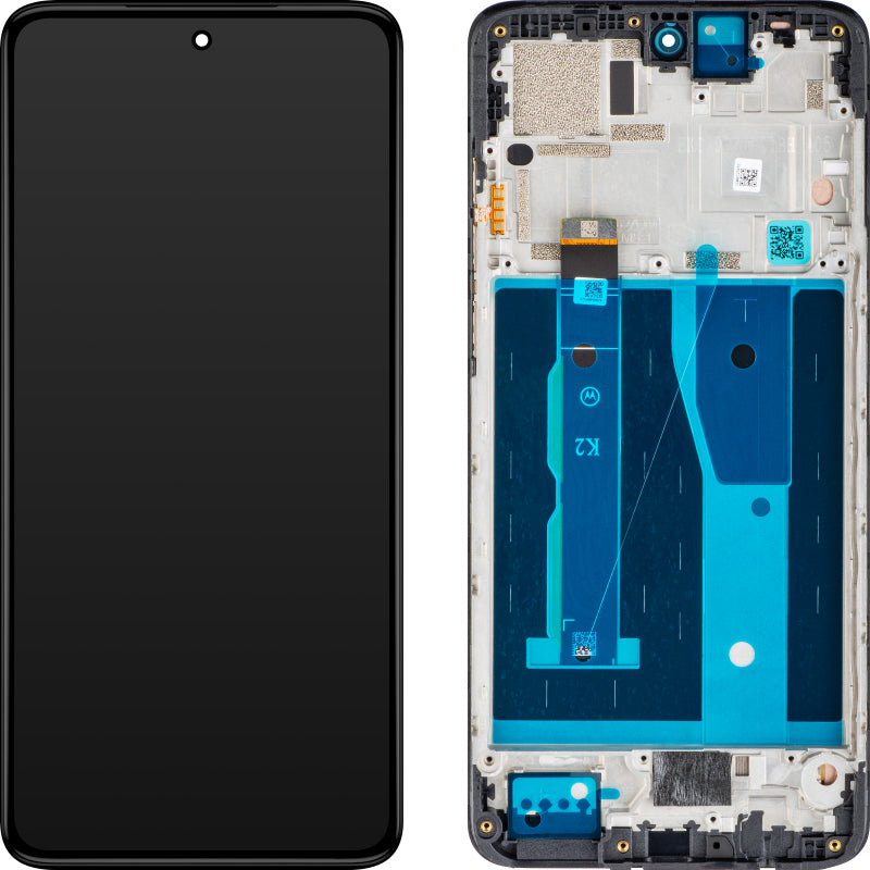 Motorola Moto G84 berøringsskjermdisplay med ramme, svart, Swap 5D68C23231