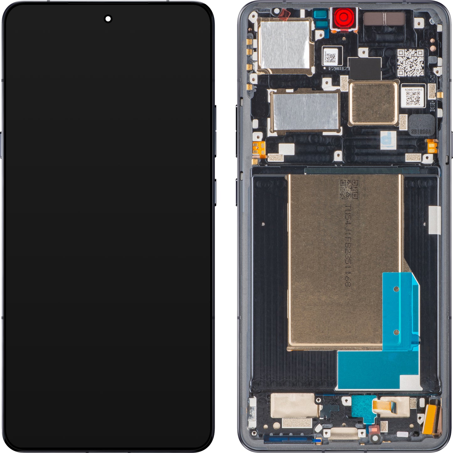 Display med Touchscreen Motorola Edge 70 Ultra / Signature, med ramme, Svart, Service Pack 5D68C31910
