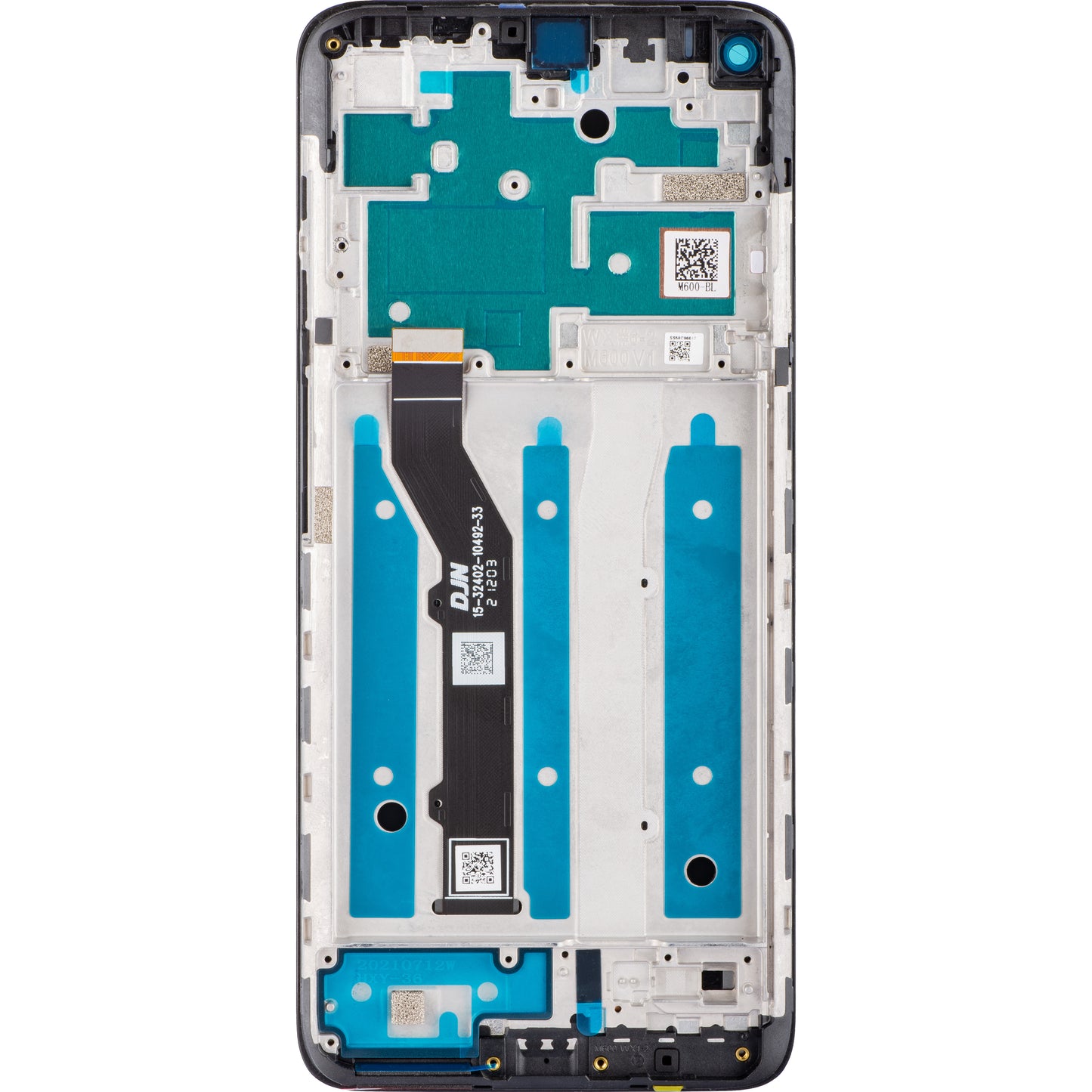 Berøringsskjerm Motorola Moto G9 Plus, med ramme, svart, Servicepakke 5D68C17281