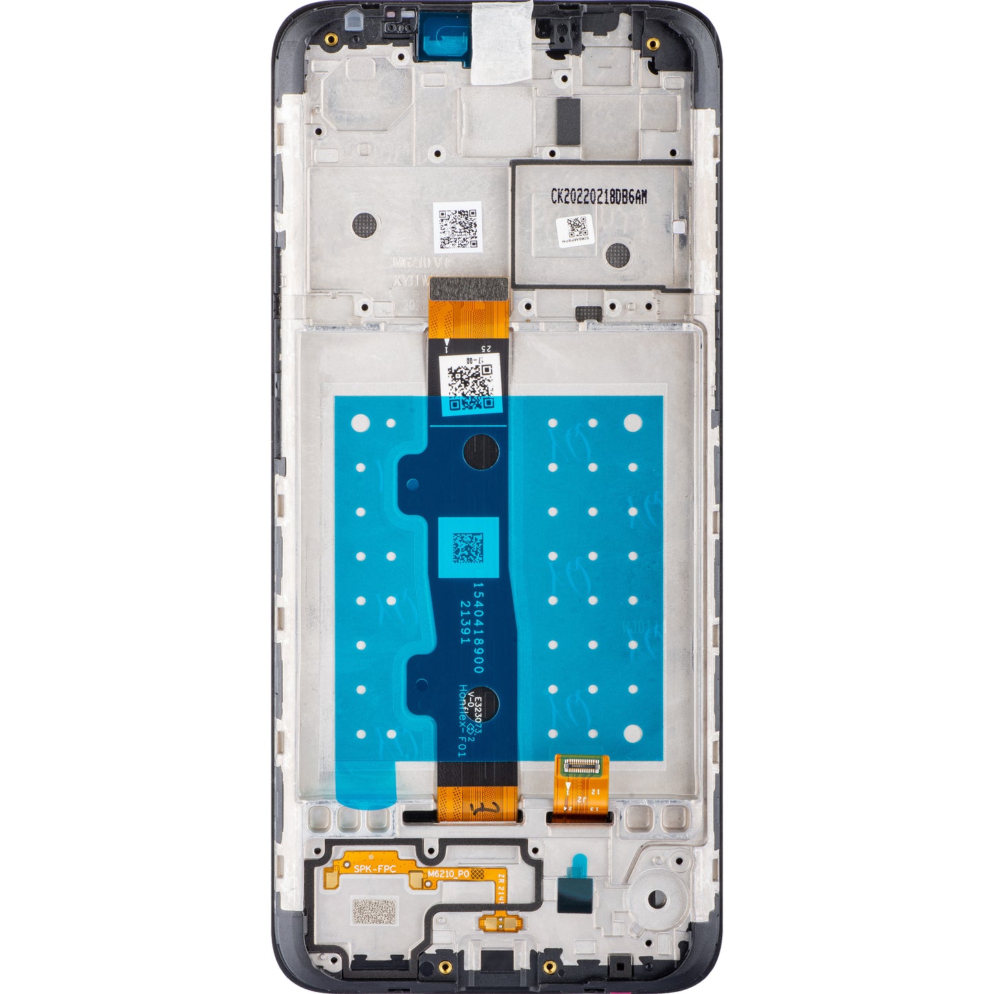 Berøringsskjerm Motorola Moto E7, med ramme, svart, Servicepakke 5D68C17784