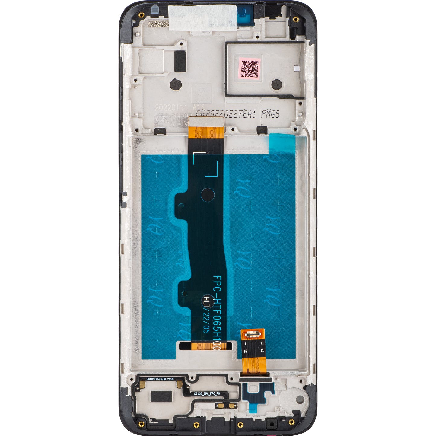 Berøringsskjerm Motorola Moto Moto Moto E7i Power / E7 Power, med ramme, svart, Service Pack 5D68C18235
